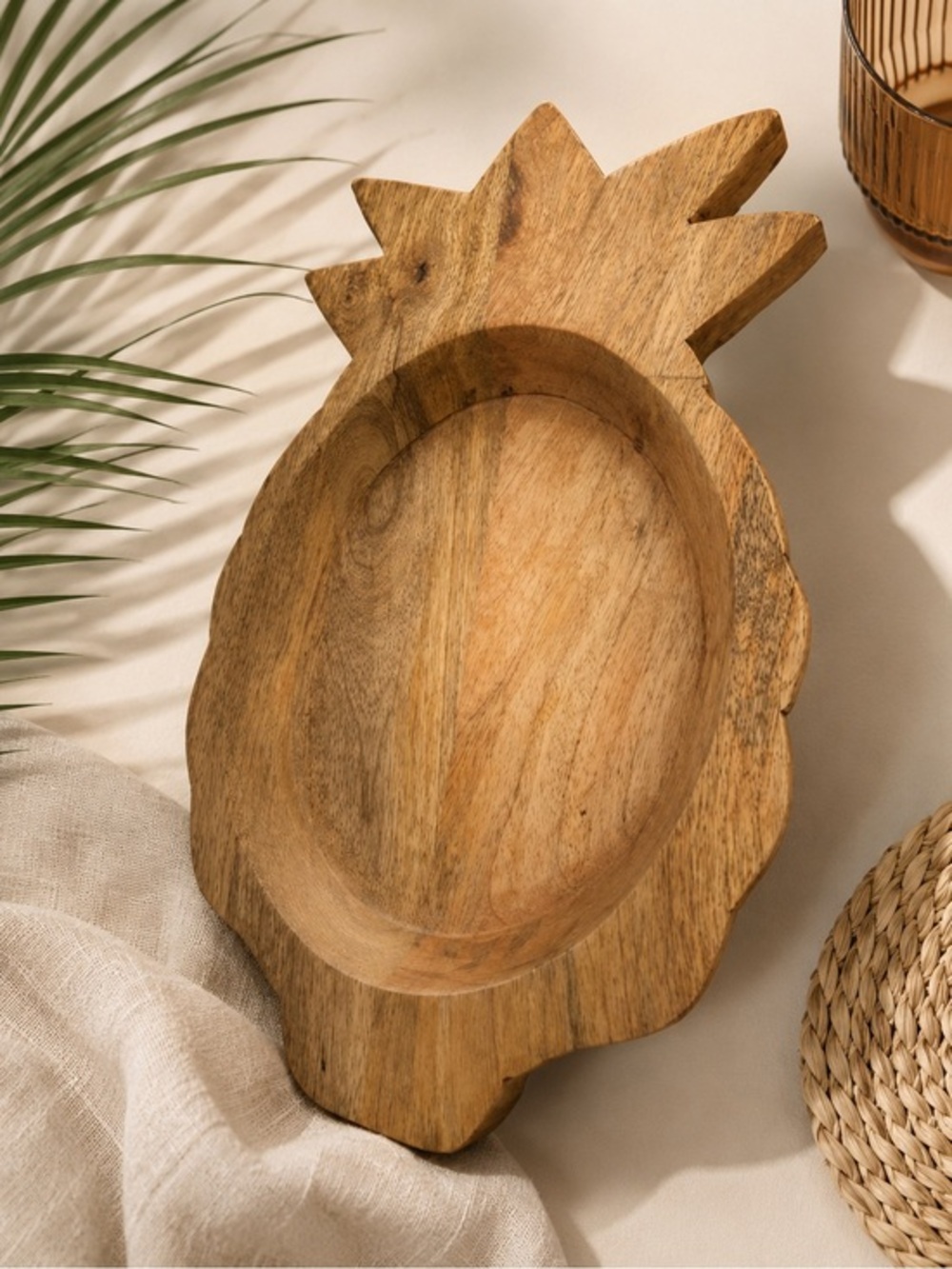 Wooden pineapple tray